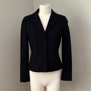 Elie Tahari Black Tailored Blazer Sz4